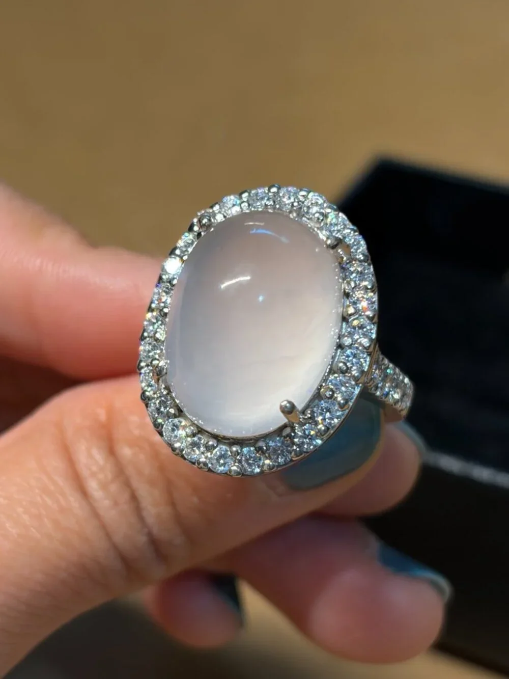 One-of-a-Kind Myanmar Rose Quartz Ring (Size ~ 6.75)